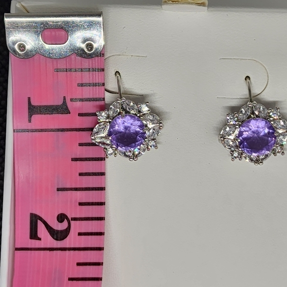 AMETHYST DANGLED EARRINGS - BOMB PARTY - Picture 7 of 7